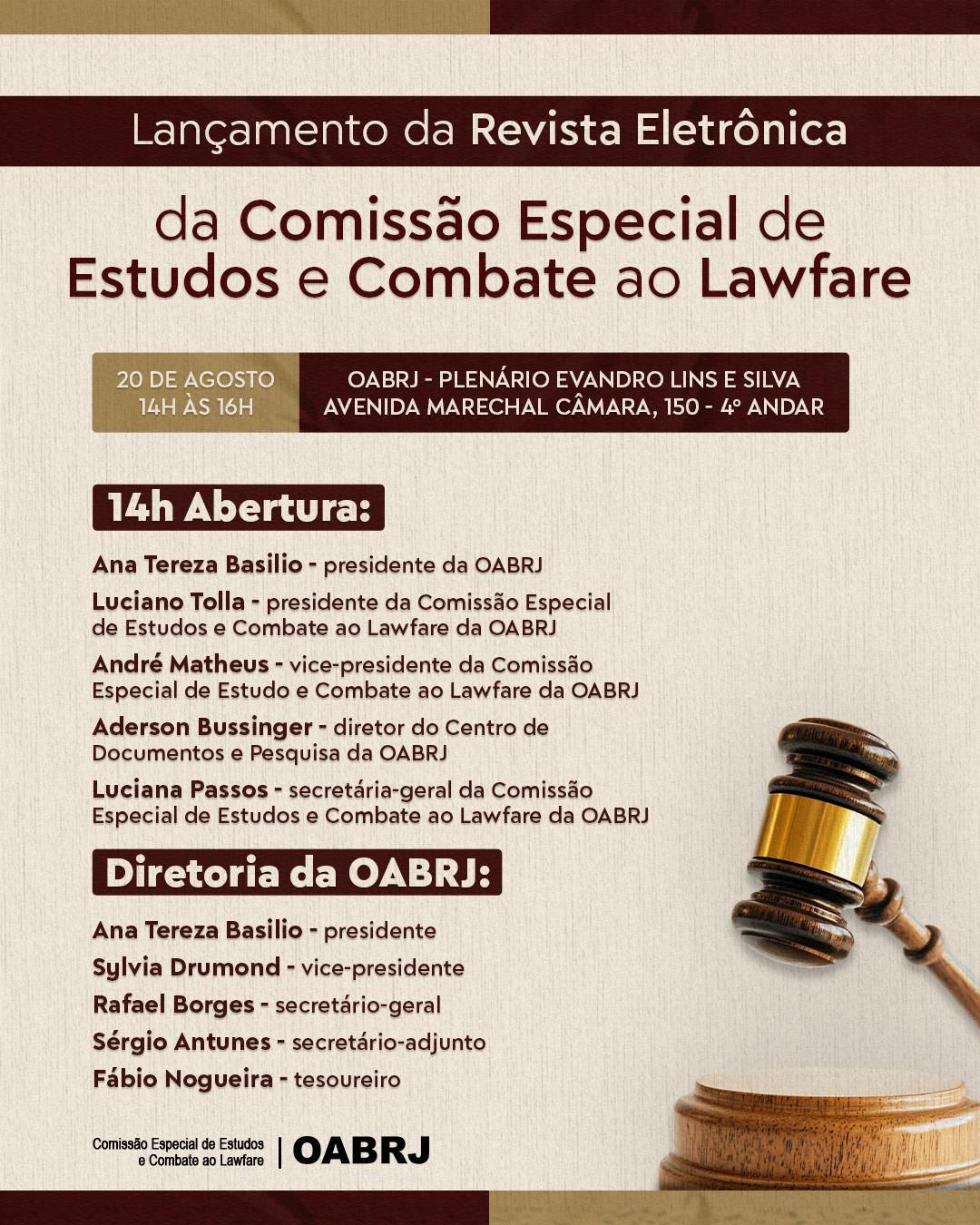 Visualizar 2025: Revista Eletrônica da Comissão Especial de Estudo e Combate ao Lawfare da OAB