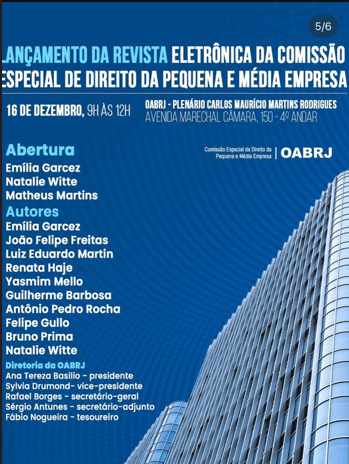 					Visualizar Edição Especial - Comissão De Direito Da Pequena E Média Empresa Da OAB/RJ
				