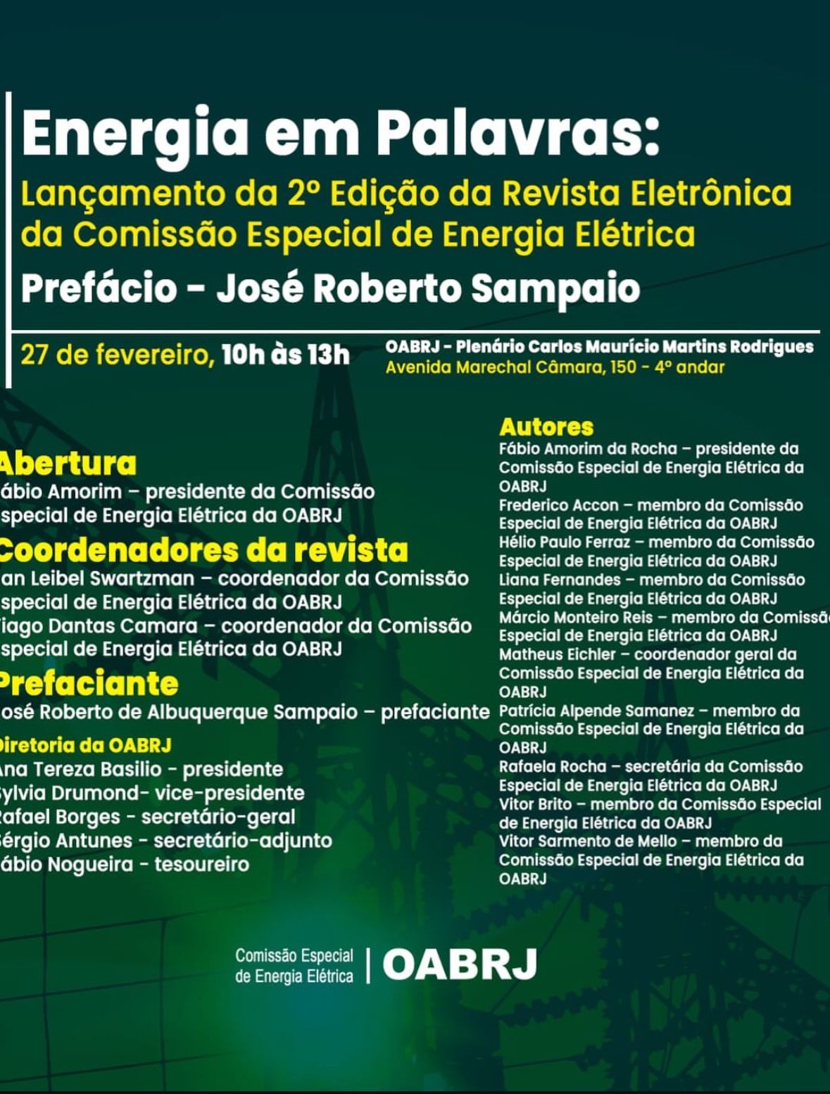 					Visualizar Edição Especial - Comissão de energia elétrica da OAB-RJ
				